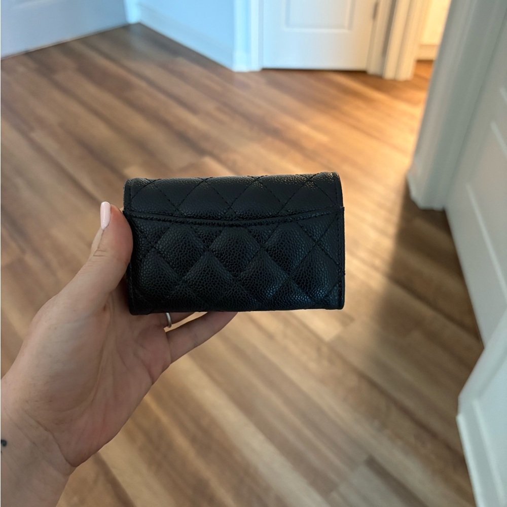 Chic Black Quilted Women's Wallet